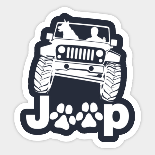 Jeep Dog Canine B K 9 REVERSED Jeep Sticker TeePublic
